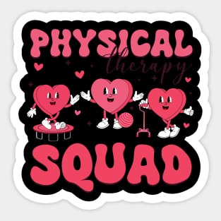 Physical Therapy Squad Valentine_s Day PT PTA Valentine Crew Sticker